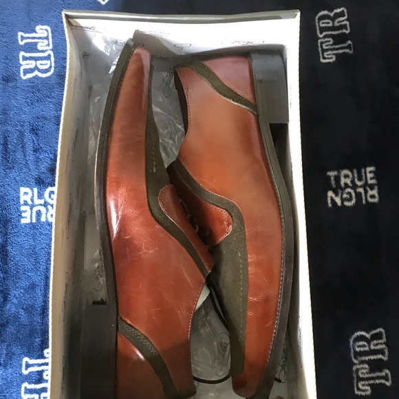 Fratelli Rosetti Men’s Cognac Leather Shoes SZ10.5 - Picture 6 of 8